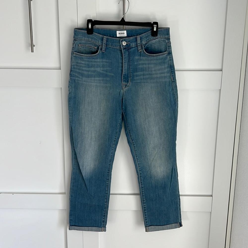 Hudson - Blair high rise Straight crop jeans. Size 30